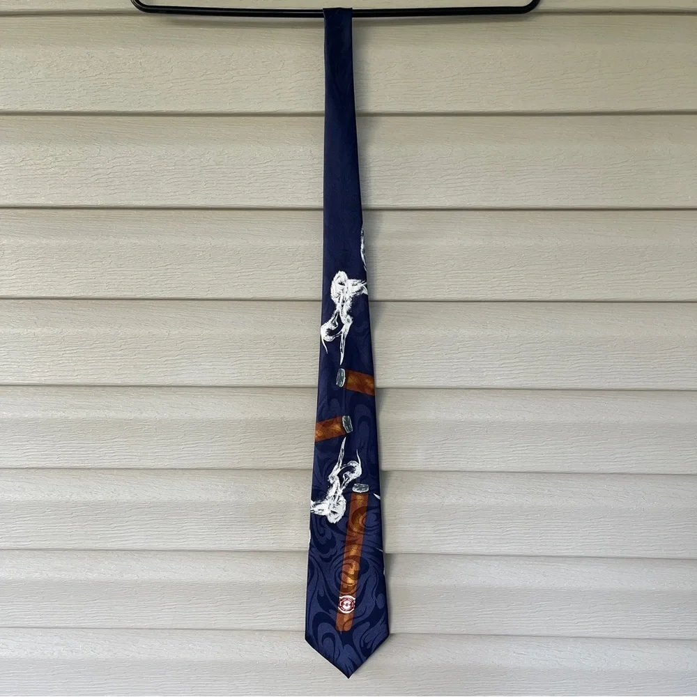 Fratello Cigar & Smoke Themed Tie